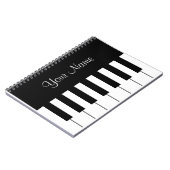 Cool Piano-laptop Notitieboek (Linkerzijde)