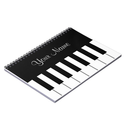 Cool Piano-laptop Notitieboek (Linkerzijde)