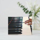 Cool Piano Ontwerp Briefkaart (Staand voorkant)
