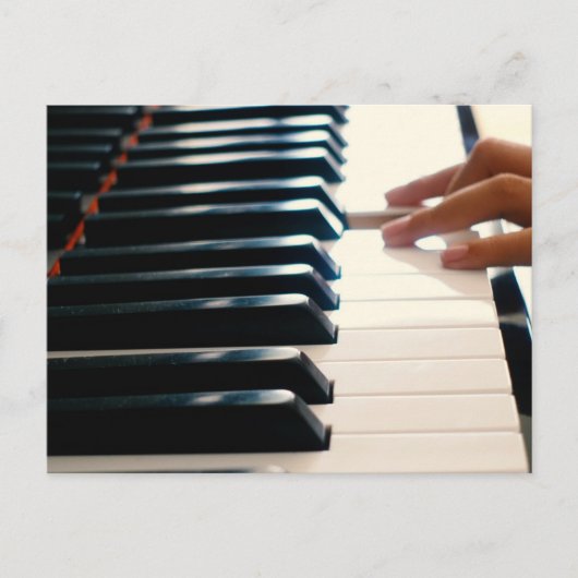 Cool Piano Ontwerp Briefkaart (Voorkant)