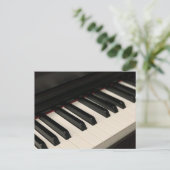 Cool Piano Ontwerp Briefkaart (Staand voorkant)