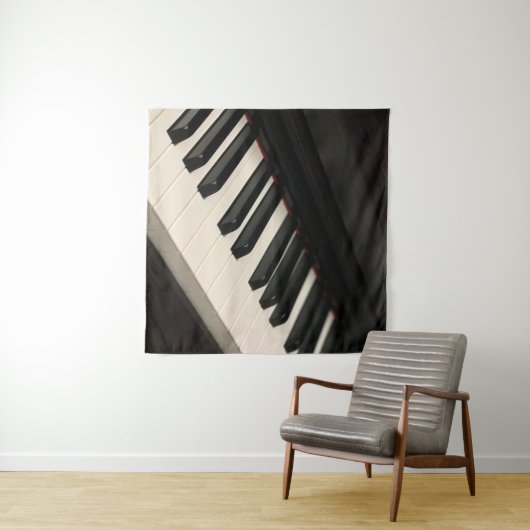 Cool Piano Ontwerp Wandkleed (In Situ (horizontaal))