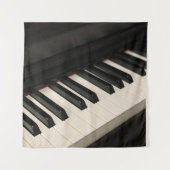 Cool Piano Ontwerp Wandkleed (Voorkant)