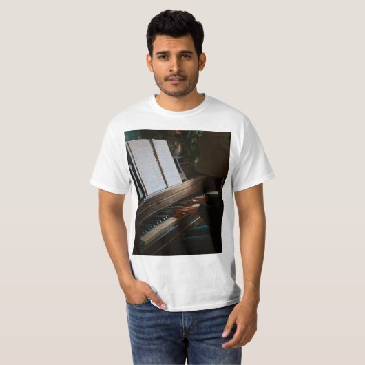 Cool Piano T-shirt (Voorkant volledig)