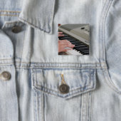 Cool Piano Vierkante Button 5,1 Cm (In situ)