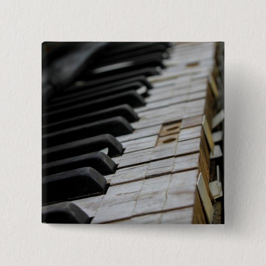 Cool Piano Vierkante Button 5,1 Cm (Voorkant)