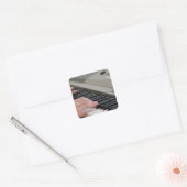 Cool Piano Vierkante Sticker (Envelop)