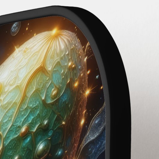 Cool Pickle / Pickleball art Pickleball Paddle (Links Detail)