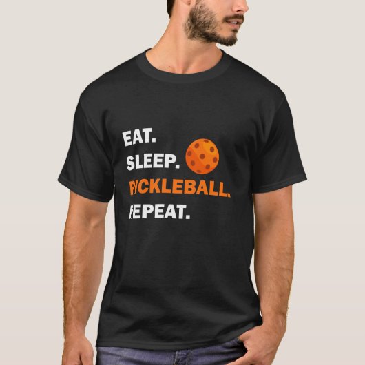 Cool Pickleball Art voor mannelijke beestenovers T-shirt (Voorkant)