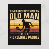 Cool Pickleball Art voor mannen Paddle Picklebal (Voorkant)