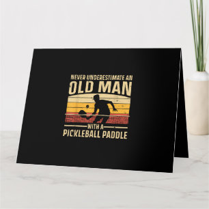 Cool Pickleball Art voor mannen Paddle Picklebal Kaart