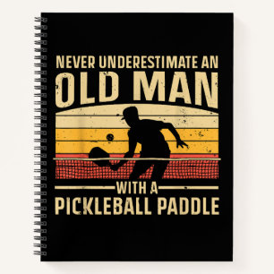 Cool Pickleball Art voor mannen Paddle Picklebal Notitieboek