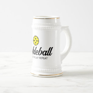 Cool pickleball beer stein cadeau voor liefhebbers bierpul