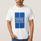 Cool pickleball court t shirt met grappig citaat (Voorkant)