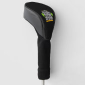 Cool Pickleball Grandma met Pickleball Paddle Golfheadcover (Schuin)