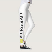 Cool Pickleball Leggings Gele standaard aangepaste (Rechts)