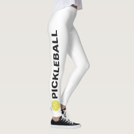 Cool Pickleball Leggings Gele standaard aangepaste