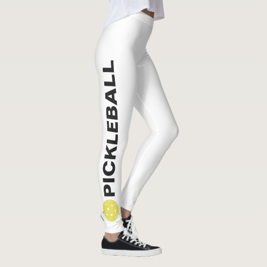 Cool Pickleball Leggings Gele standaard aangepaste (Rechts)