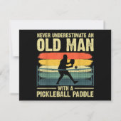 Cool Pickleball-ontwerp voor mannen Opa Pickleball (Achterkant)