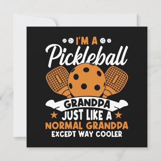 Cool Pickleball Opa Speler (Voorkant)