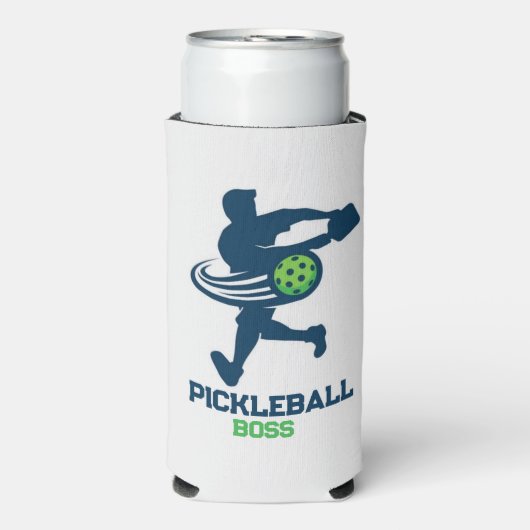 Cool pickleball paddle monogrammed pickleball pad seltzer blikjeskoeler (Seltzer Voorkant)