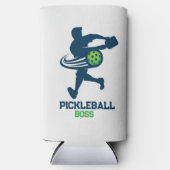 Cool pickleball paddle monogrammed pickleball pad seltzer blikjeskoeler (Voorkant)