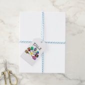 Cool Pickleball Paddle Sports Rainbow Cadeaulabel (Met Touw)