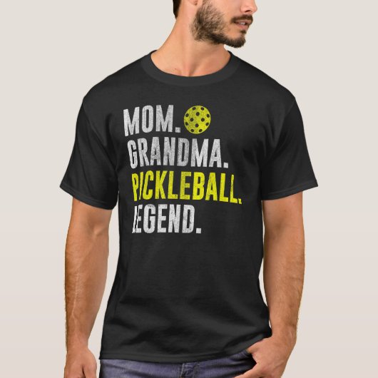 Cool Pickleball Player Saying Mom Grandma Pickleba T-shirt (Voorkant)