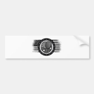 Cool Pickleball Sport USA Grunge Vlag - Pickleball Bumpersticker