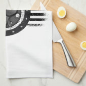 Cool Pickleball Sport USA Grunge Vlag - Pickleball Theedoek (Quarter Fold)