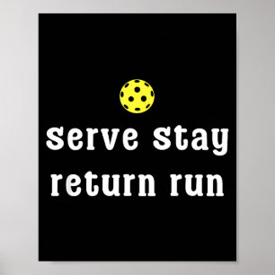 Cool pickleball voor mannen vrouwen pickle bal spe poster