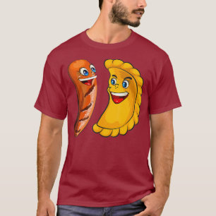 Cool Pierogi en Kielbasa Pools voedselbureau T-shirt