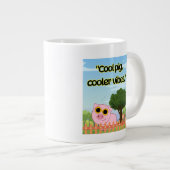 Cool Pig Quote Grote Koffiekop (Voorkant rechts)