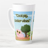 Cool Pig Quote Latte Mok (Linkerhoek)
