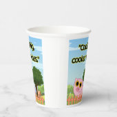 Cool Pig Quote Papieren Bekers (Rechts)