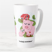 Cool Pig Warm hart Latte Mok (Rechterhoek)