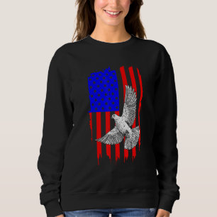 Cool Pigeon Mannen Vrouwen Patriottische US Flag P Trui