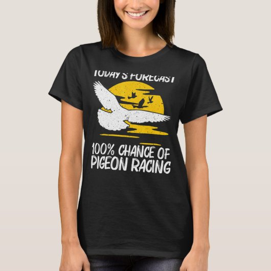 Cool Pigeon Racing for Men Women Homing Pigeon Rac T-shirt (Voorkant)
