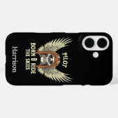 Cool Piloot Vliegend,Schedel & Vleugels, Luchtvaar Case-Mate iPhone Case (Achterkant (horizontaal))