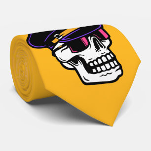 Cool Pilot Skull Stropdas