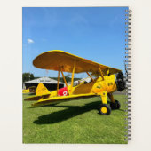 Cool 'Pilot' Typografie Vliegtuig & Foto, Aangepas Planner (Achterkant)