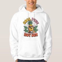 Cool Pine Hot Sun Retro Ananas Zomer Vibes