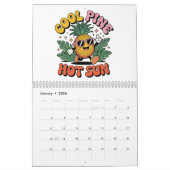 Cool Pine Hot Sun Retro Pineapple Summer Vibes Kalender (Jan 2026)