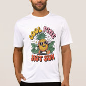 Cool Pine Hot Sun Retro Pineapple Summer Vibes T-shirt (Voorkant)