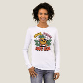 Cool Pine Hot Sun Retro Pineapple Summer Vibes Tri-Blend Shirt (Voorkant)