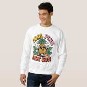 Cool Pine Hot Sun Retro Pineapple Summer Vibes Trui (Voorkant volledig)
