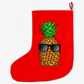 Cool Pineappel Grote Kerstsok (Achterkant)