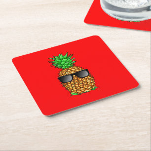 Cool Pineappel Kartonnen Onderzetters