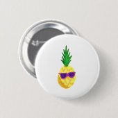 Cool Pineappel Ronde Button 5,7 Cm (Voorkant /achterkant)