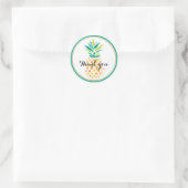 Cool Pineappel Ronde Sticker (Tas)